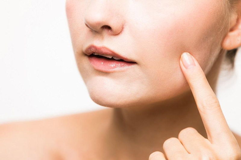 A woman with a natural and clean face